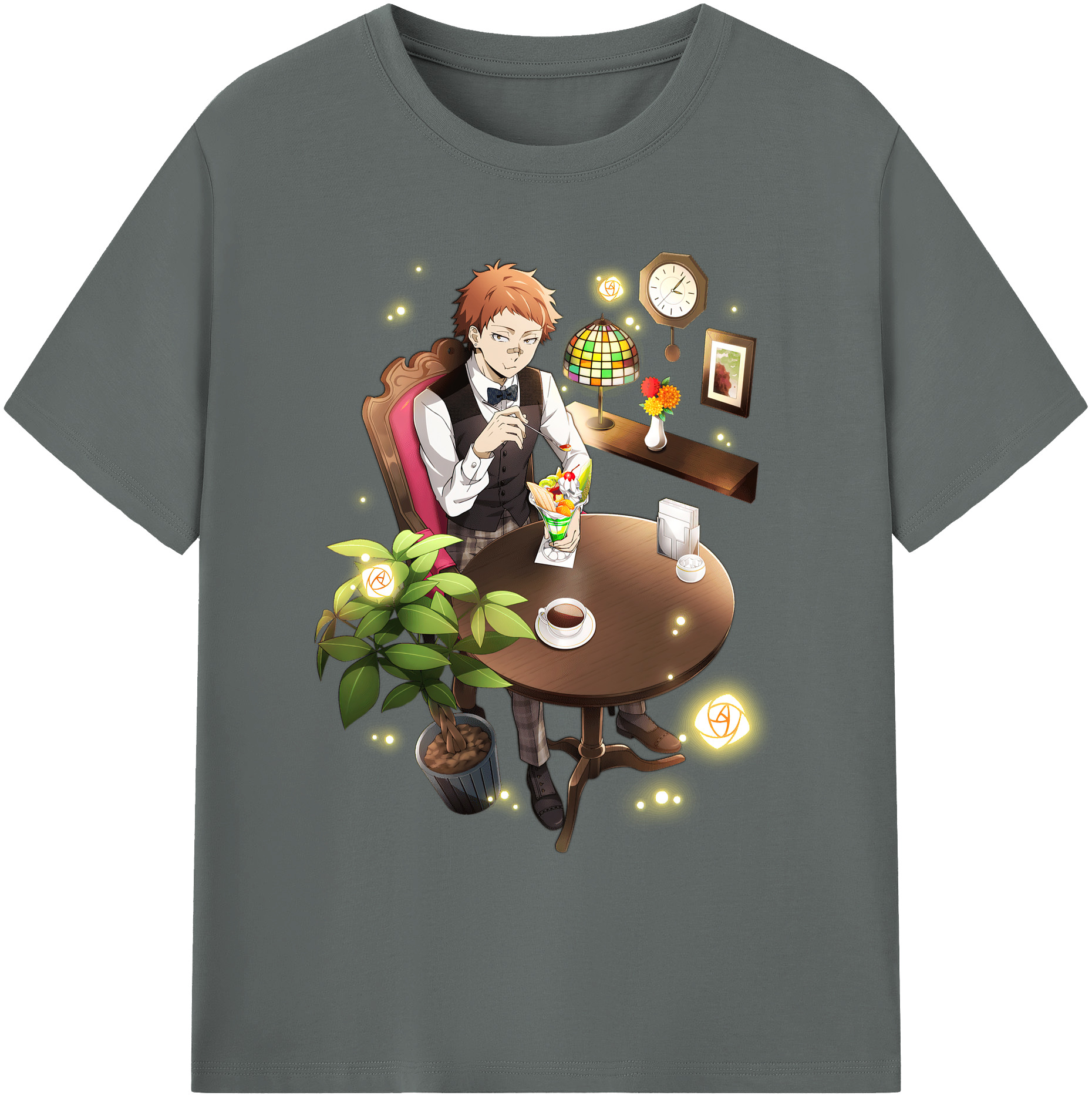 （画像用） 文豪ストレイドッグス Bungo Stray Dogs 綿100％ メンズ半袖Tシャツ｜肌触りやわらか＆通気性